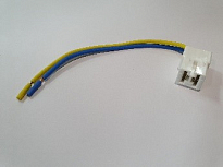 Колодка соед. 2 конт. 6,3мм (гнездо) с проводами 0.75мм AVKOPRO AVK907337201 (уп.10шт)